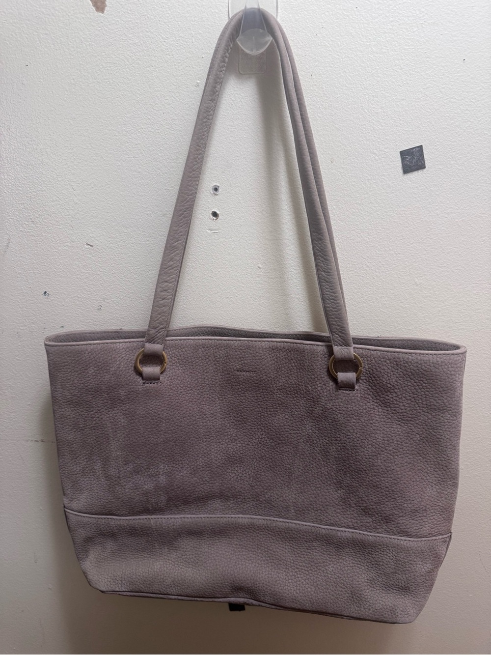 Hammitt Andersen Tote In Grey Pebbled Leather Large Bag Handbag Purse